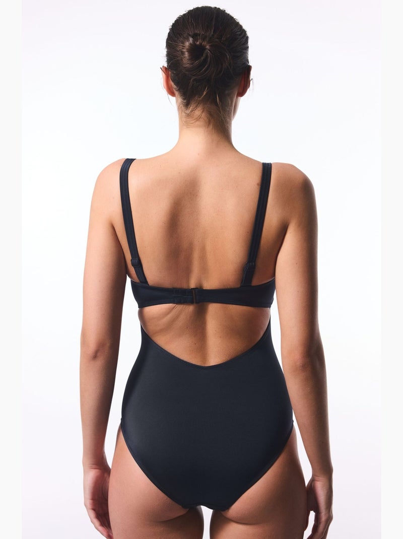 Fato de banho basic new lotus com corpete penti Preto - Kiabi