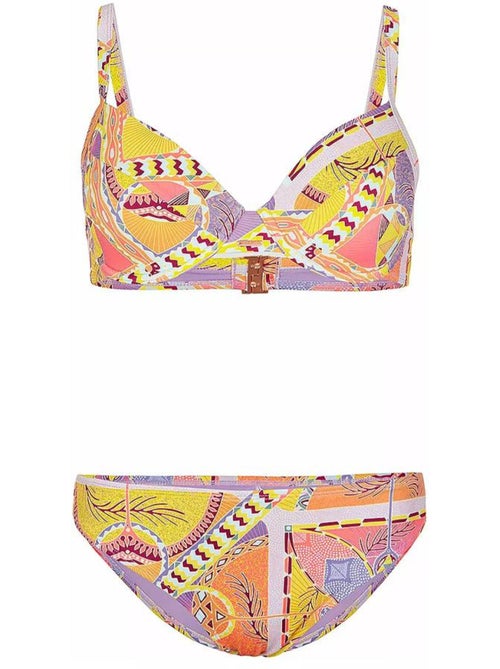 Fato de Banho Biquíni O'Neill Julia Rita Rosa/Amarelo para Mulher - Kiabi Fato de Banho Biquíni O'Neill Julia Rita Rosa/Amarelo para Mulher - Kiabi