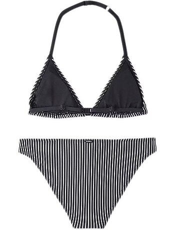 Fato de banho biquíni o'neill venice para menina em preto e branco