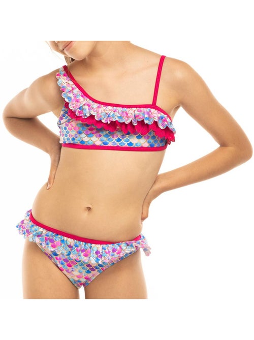 Fato de banho biquíni rosa para menina sun project - Kiabi