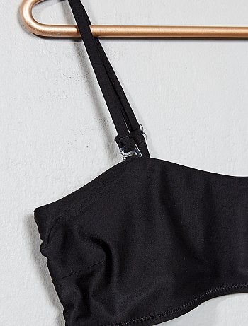 Fato de banho com faixa lisa - Kiabi