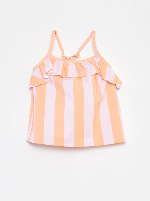 Fato de banho com folhos  - 2 peças - Kiabi