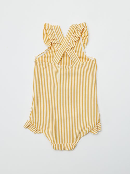 Fato de banho com folhos - Inteiro - Kiabi