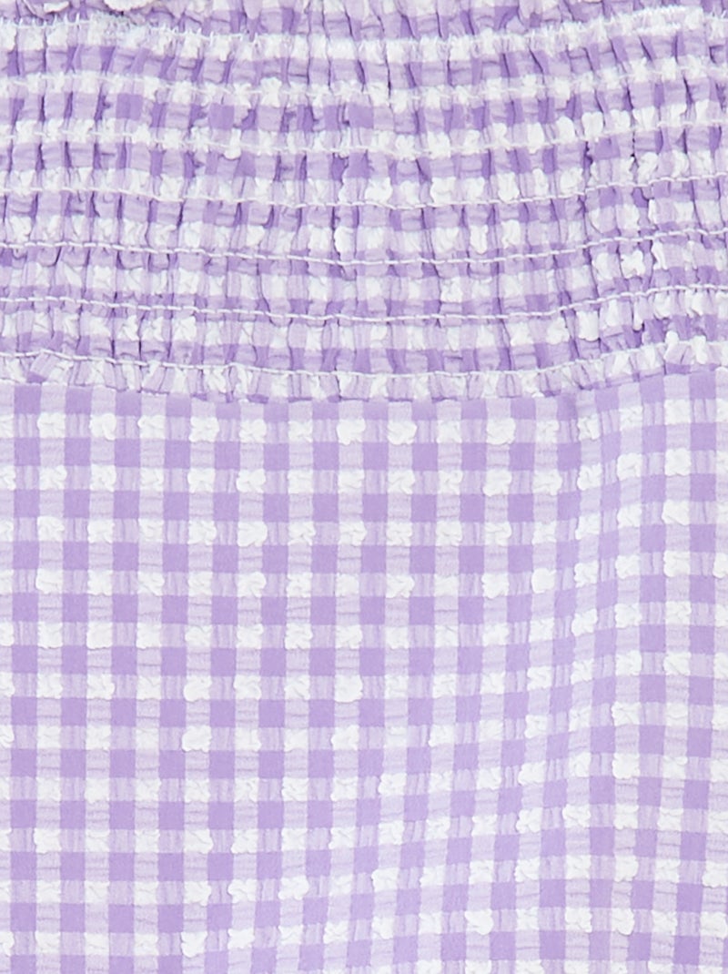 Fato de banho com folhos  - Inteiro VERDE - Kiabi