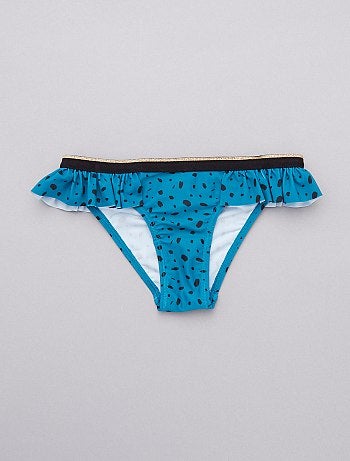 Fato de banho com folhos - Kiabi