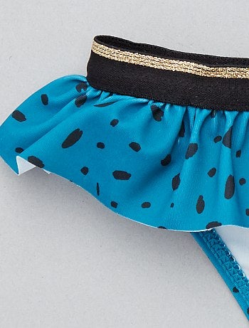 Fato de banho com folhos - Kiabi