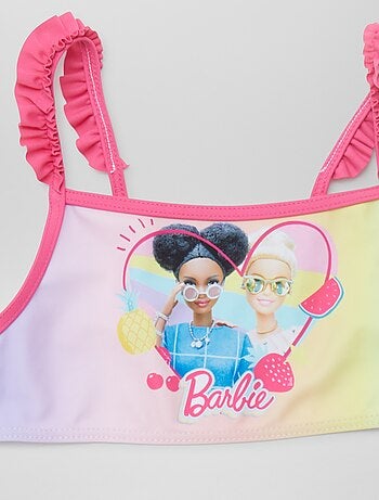Fato de banho com folhos 'Barbie' - 2 peças