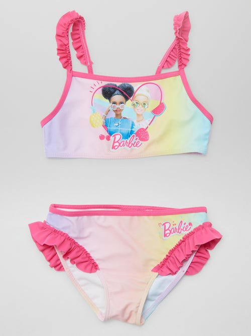 Fato de banho com folhos 'Barbie' - 2 peças - Kiabi