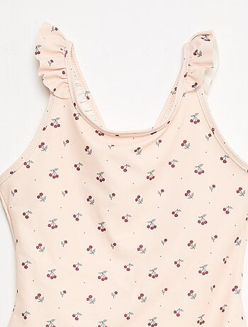 Fato de banho com padrão tropical integral