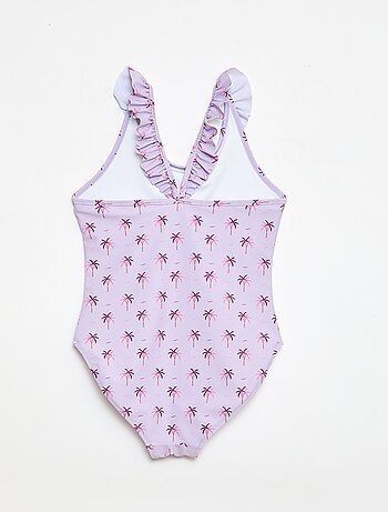 Fato de banho com padrão tropical integral