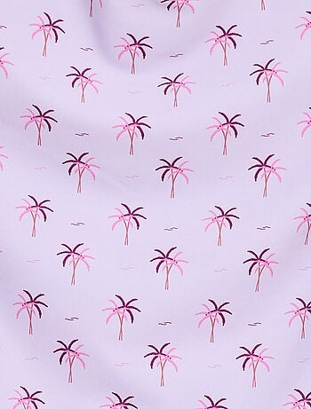 Fato de banho com padrão tropical integral