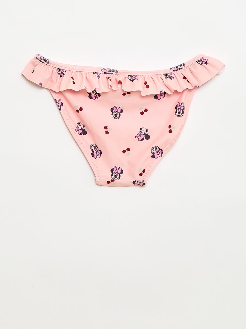 Fato de banho cueca 'Disney' 'Minnie' com folhos Laranja - Kiabi