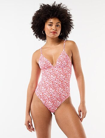Fato de banho de 1 peça com estampado floral