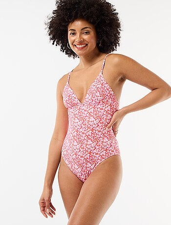Fato de banho de 1 peça com estampado floral