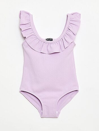 Fato de banho de 1 peça com folhos