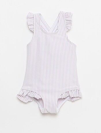 Fato de banho de 1 peça com folhos