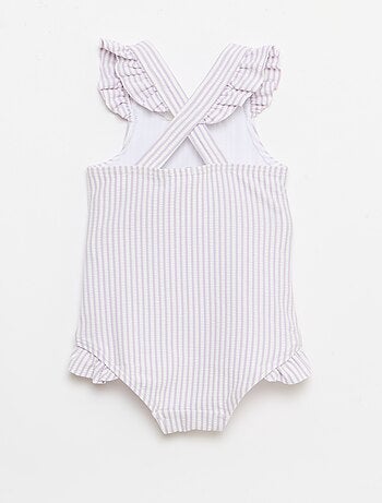 Fato de banho de 1 peça com folhos