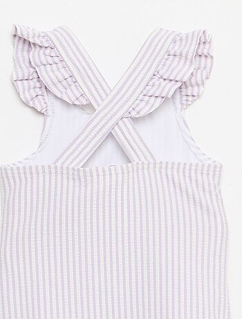 Fato de banho de 1 peça com folhos