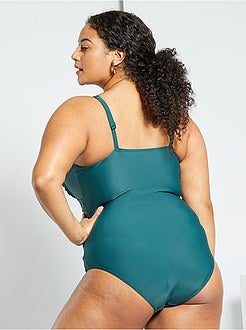 Fato de banho de 1 peça com franzido - Kiabi