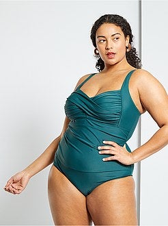 Fato de banho de 1 peça com franzido - Kiabi