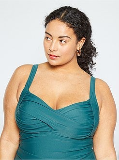 Fato de banho de 1 peça com franzido - Kiabi