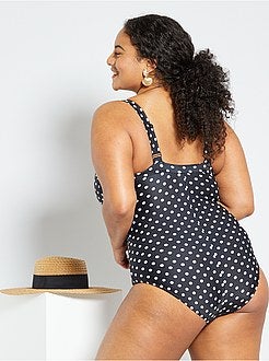 Fato de banho de 1 peça com pontilhado - Kiabi