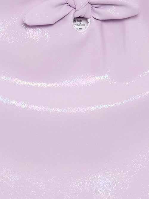 Fato de banho de 1 peça com tecido brilhante - Kiabi