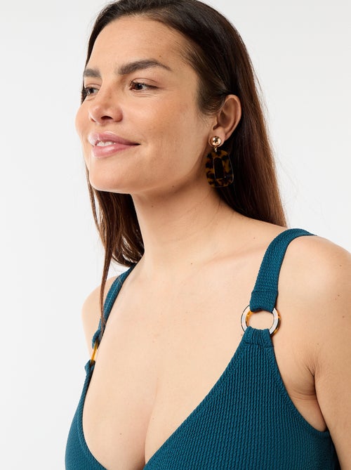 Fato de banho de 1 peça de maternidade em malha waffle - Kiabi