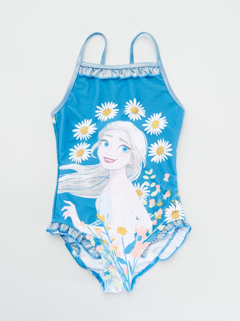 Fato de banho de 1 peça 'Frozen' Azul - Kiabi