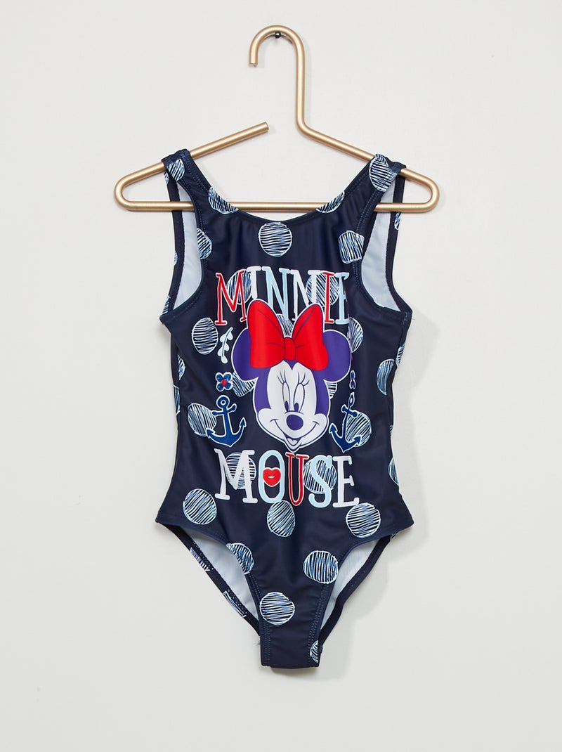 Fato de banho de 1 peça 'Minnie' 'Disney' Azul Marinho - Kiabi