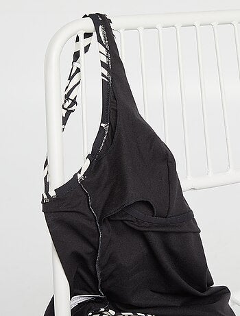 Fato de banho de 1 peça pós-operatório com estampado