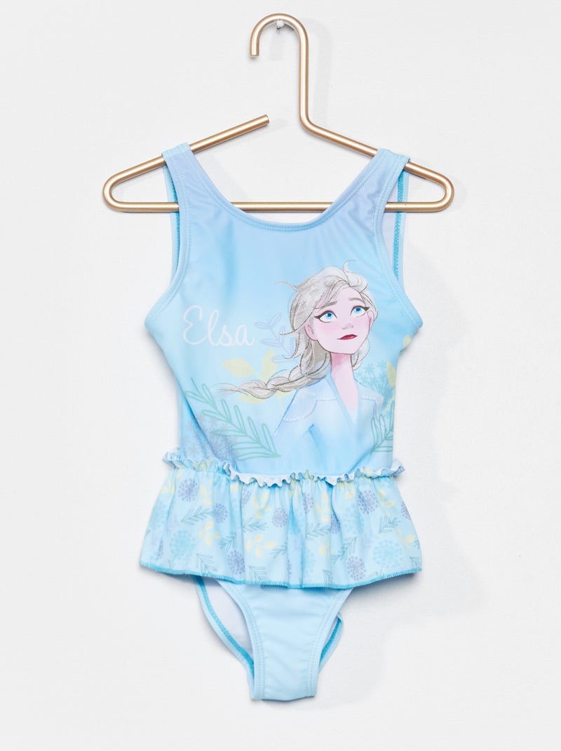 Fato de banho de 1 peças 'Frozen' Azul - Kiabi
