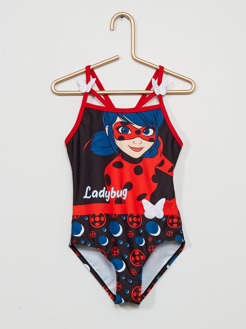 Fato de banho de 1 peças 'Miraculous Ladybug' Preto - Kiabi