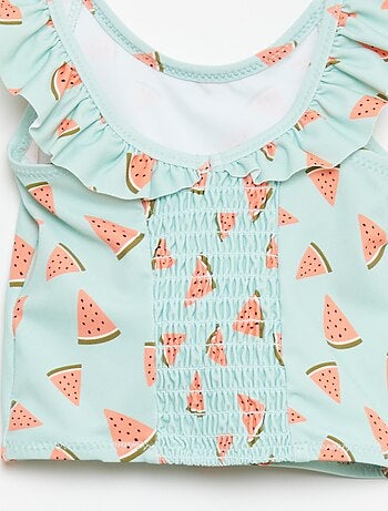 Fato de banho de 2 peças com efeito de folho