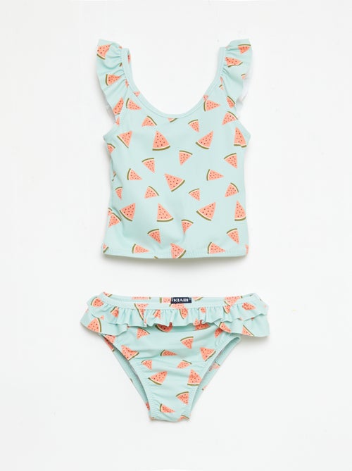 Fato de banho de 2 peças com efeito de folho - Kiabi