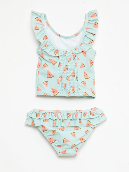 Fato de banho de 2 peças com efeito de folho - Kiabi