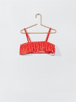 Fato de banho de 2 peças com folhos - Kiabi