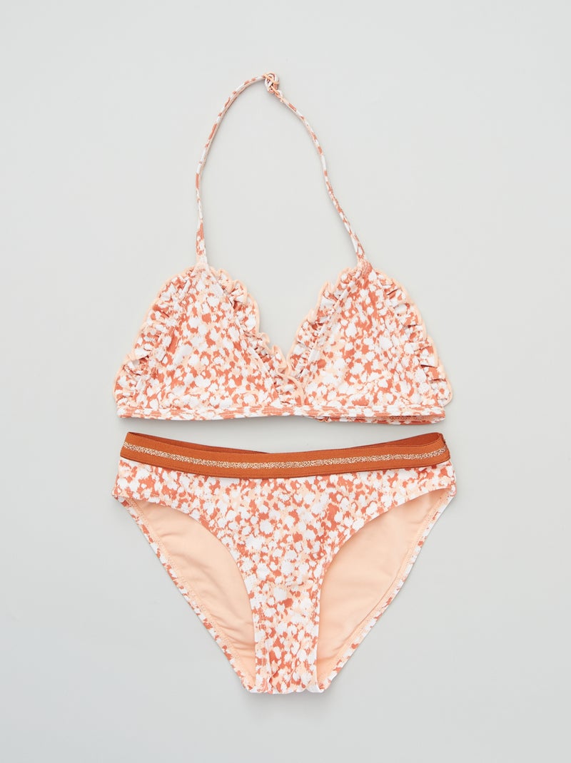 Fato de banho de 2 peças estampado BEGE - Kiabi
