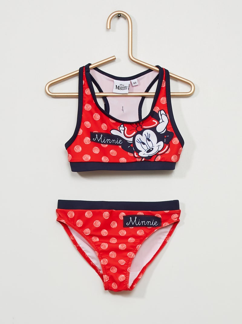 Fato de banho de 2 peças 'Minnie' 'Disney' Vermelho - Kiabi