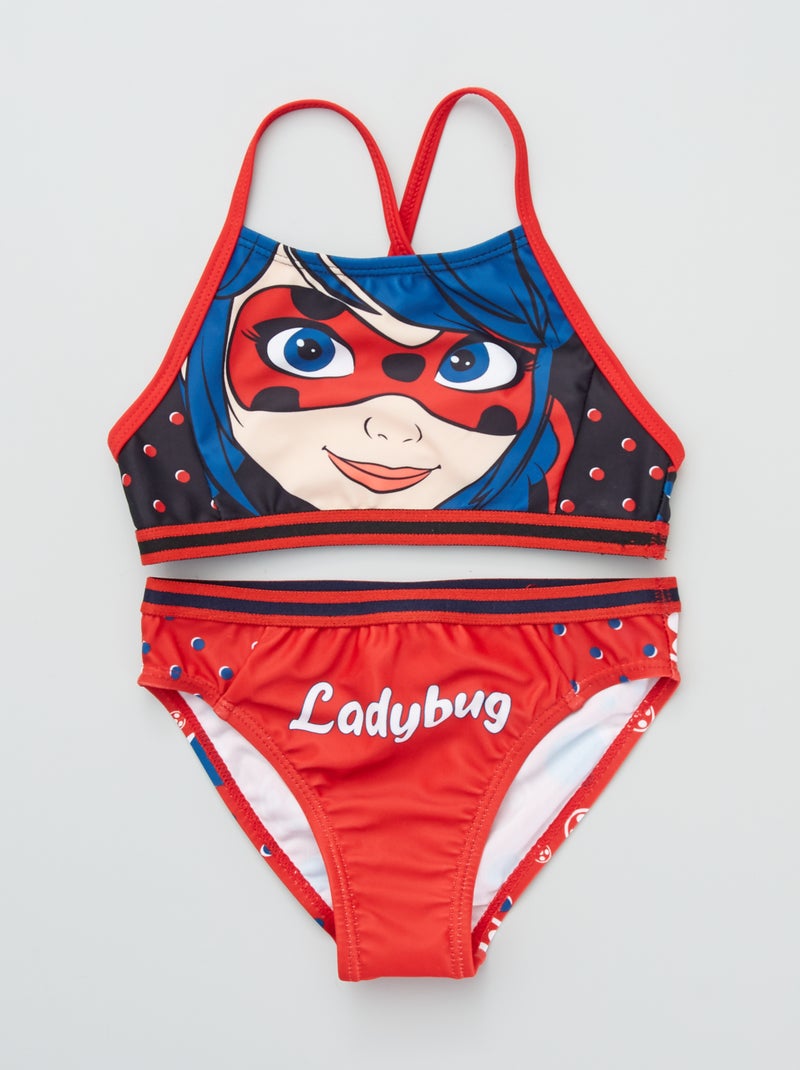 Fato de banho de 2 peças 'Miraculous Ladybug' Preto - Kiabi