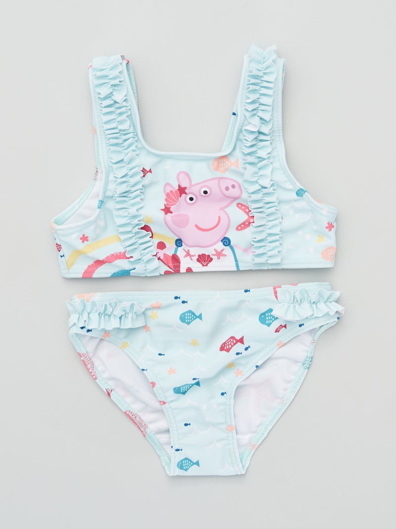 Fato de banho de 2 peças 'Porquinha Peppa' AZUL - Kiabi