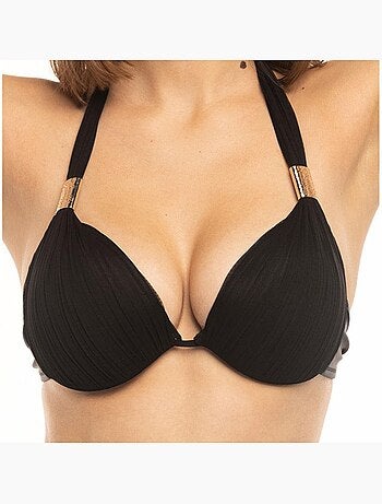 Fato de Banho de Duas Peças Preto para Mulher Sun Project BK-34-2132-MLT