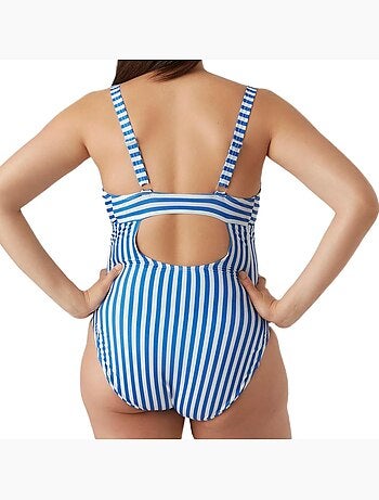Fato de Banho de Grávida Mamalicious Zaga Branco/Azul