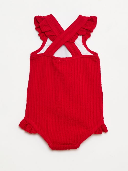 Fato de banho de malha liso - Kiabi