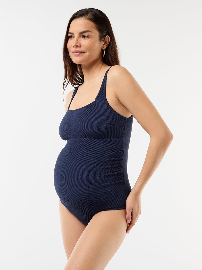 Fato de banho de maternidade com copas amovíveis Azul marinho - Kiabi