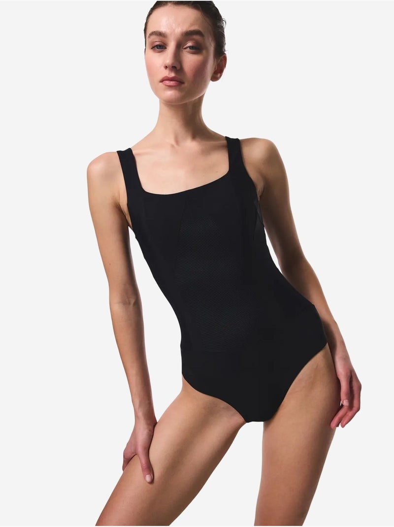 Fato de banho de mulher com corpete penti Preto - Kiabi