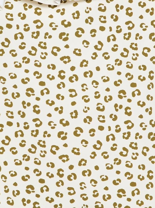 Fato de banho de uma peça com folhos - Kiabi