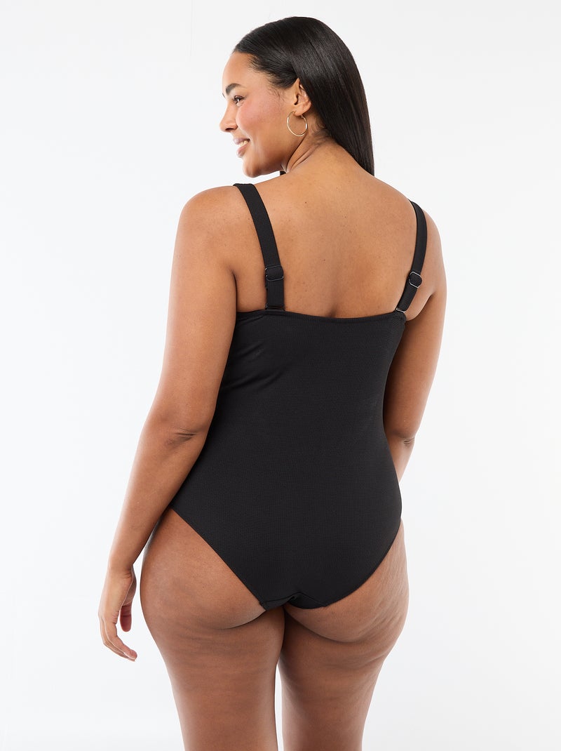 Fato de banho de uma peça modelador Preto - Kiabi