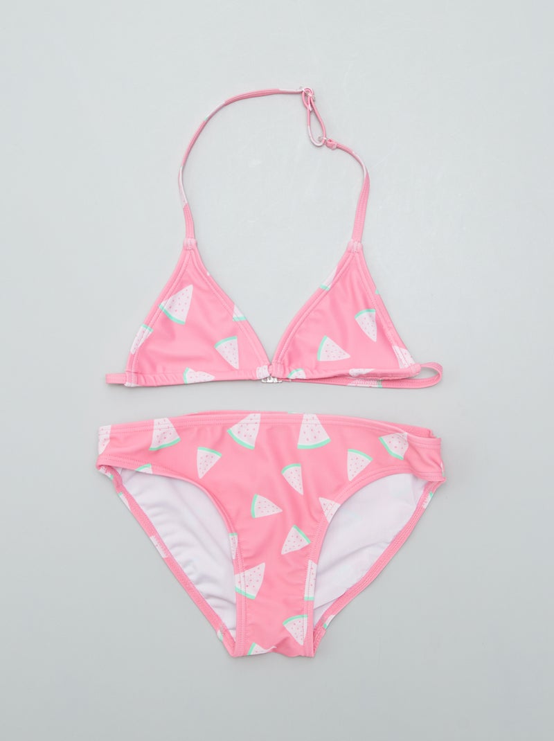 Fato de banho estampado  - 2 peças ROSA - Kiabi