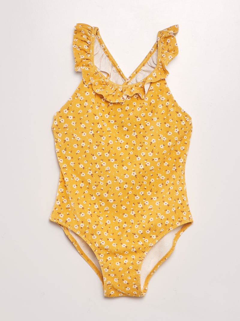 Fato de banho estampado  - Inteiro AMARELO - Kiabi
